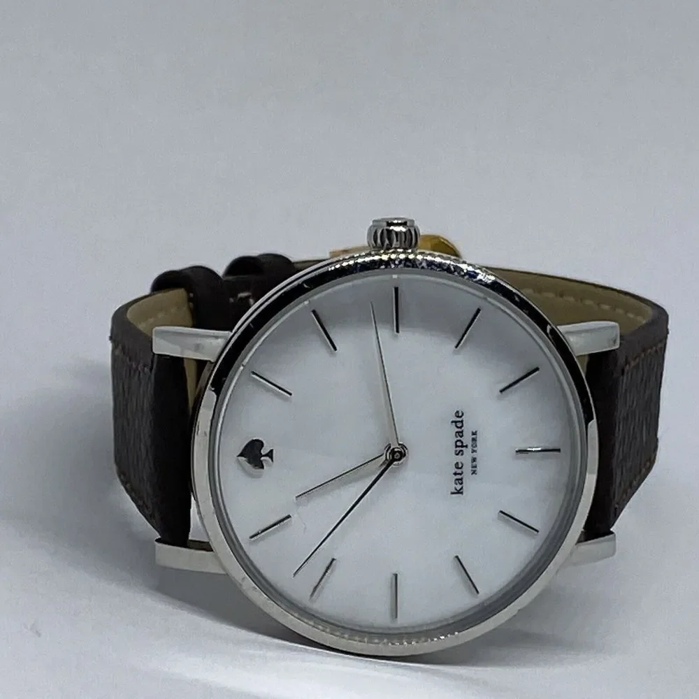 Kate Spade New York Gramercy 0001 Women's Brown Leather Analog Quartz Watch VK82